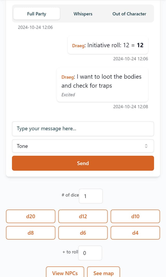 Party features screenshot 1